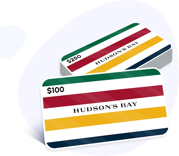 $100 HUDSON'S BAY Gift Card